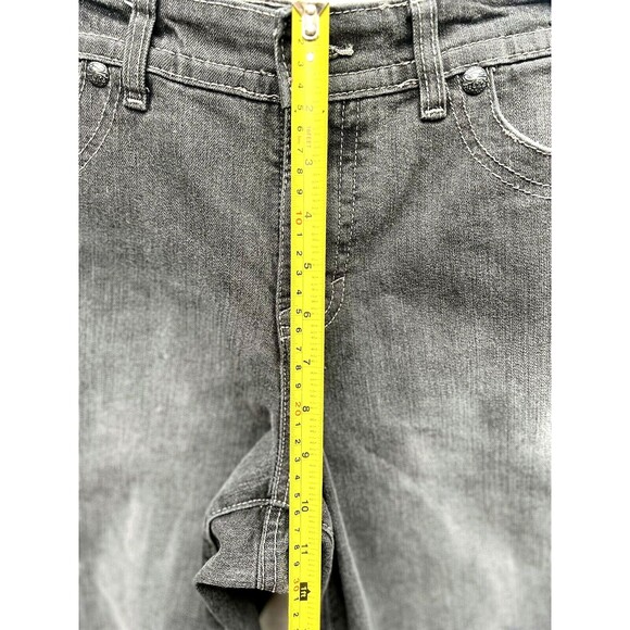 Style & Co Jeans Womens 10 Gray Barely Bootcut Tummy Control Jeweled Pockets - Picture 11 of 15